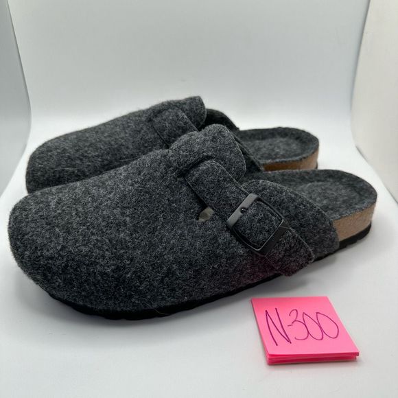 CUSHIONAIRE Womens Clog 9 GRAY WOOL - Picture 3 of 7
